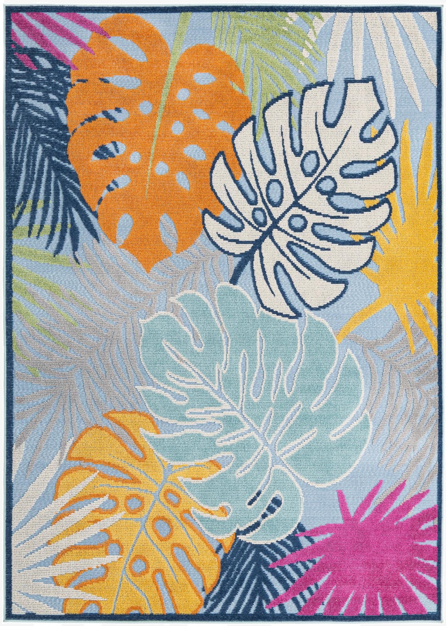  5' 3 x 7' 7  Washable  Indoor / Outdoor Rug