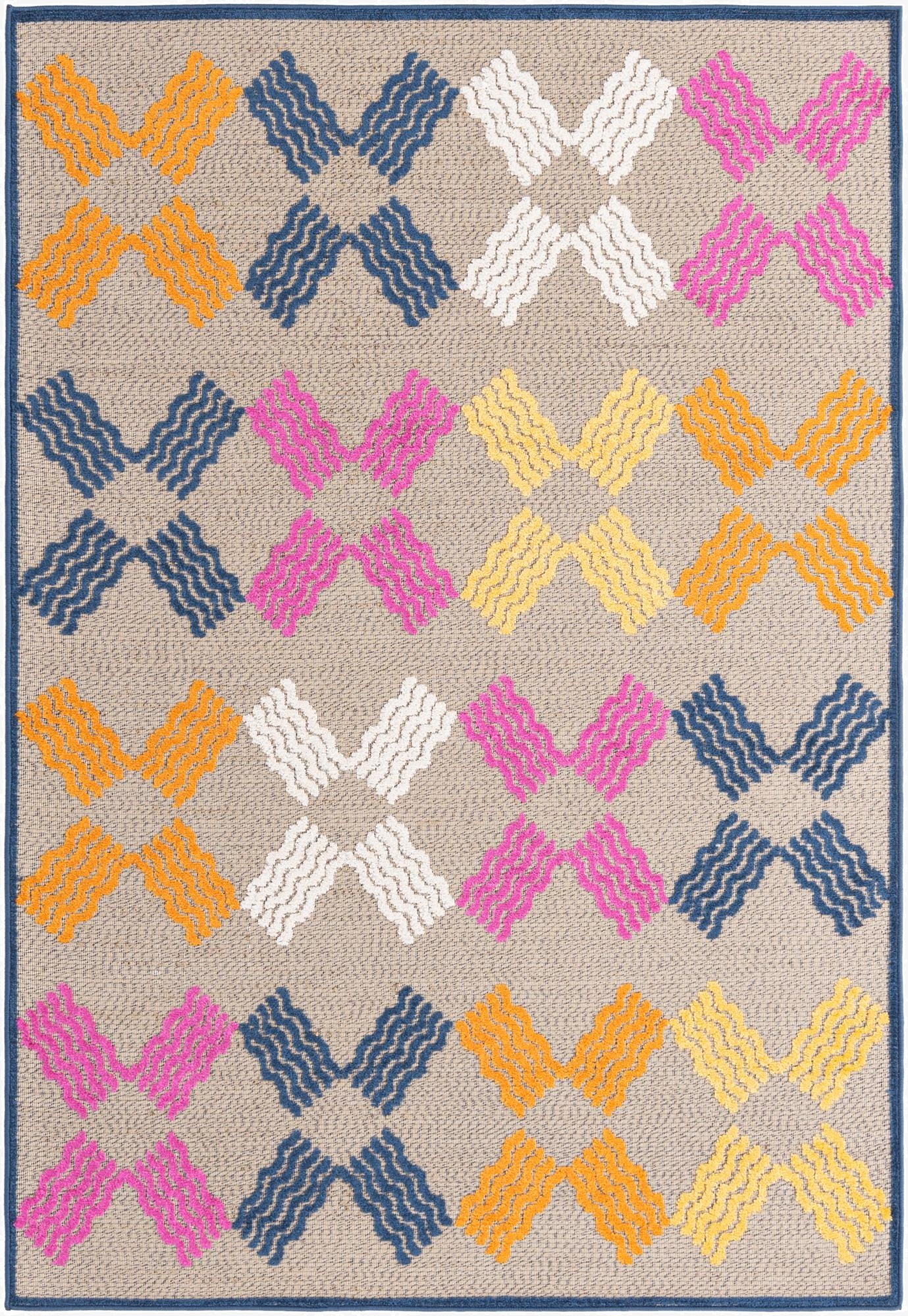  5' x 7' 7  Washable  Indoor / Outdoor Rug