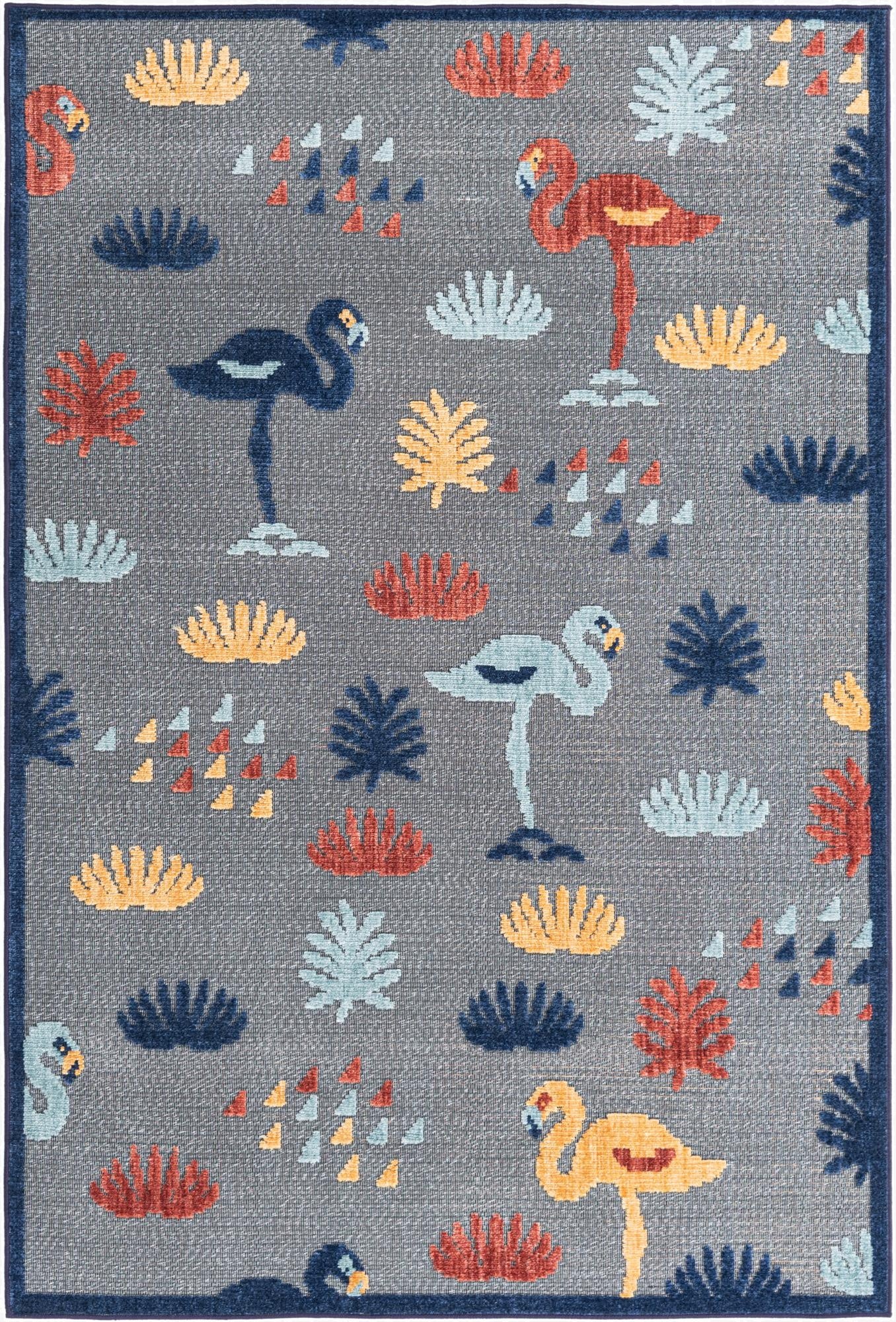  5' x 7' 7  Washable  Indoor / Outdoor Rug