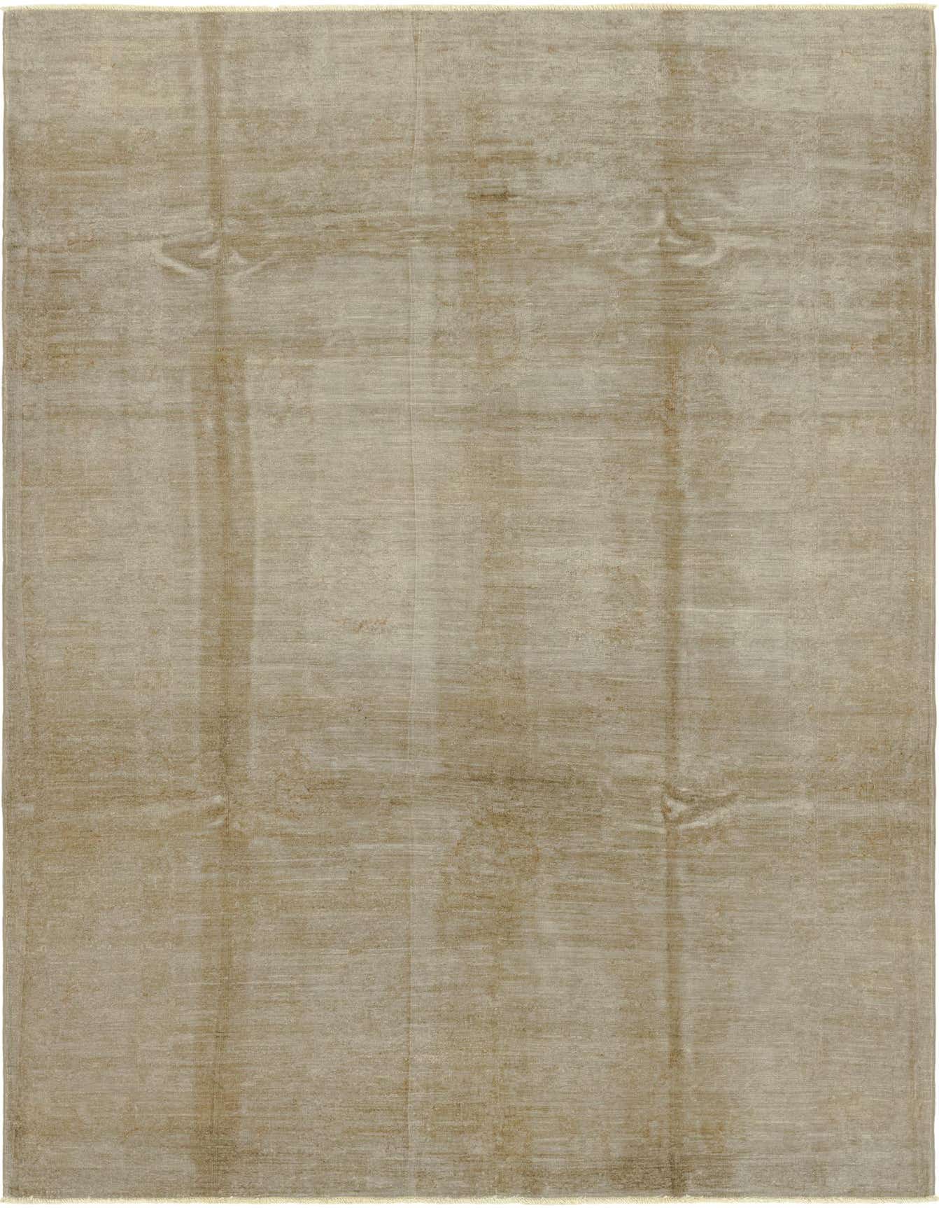 A 5x8 rectangular Over-Dyed Ziegler rug in varying shades of gray, featuring a subtle vintage, solid pattern.