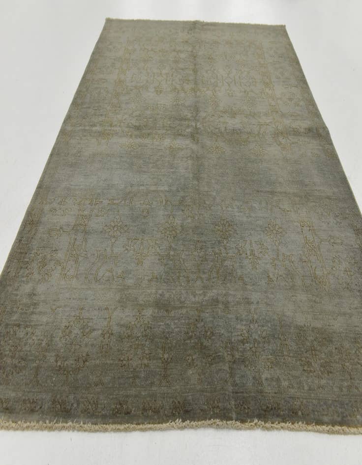 Detail image of  4' 9 x 6' 6  Hand Knotted Over-Dyed Ziegler Rug