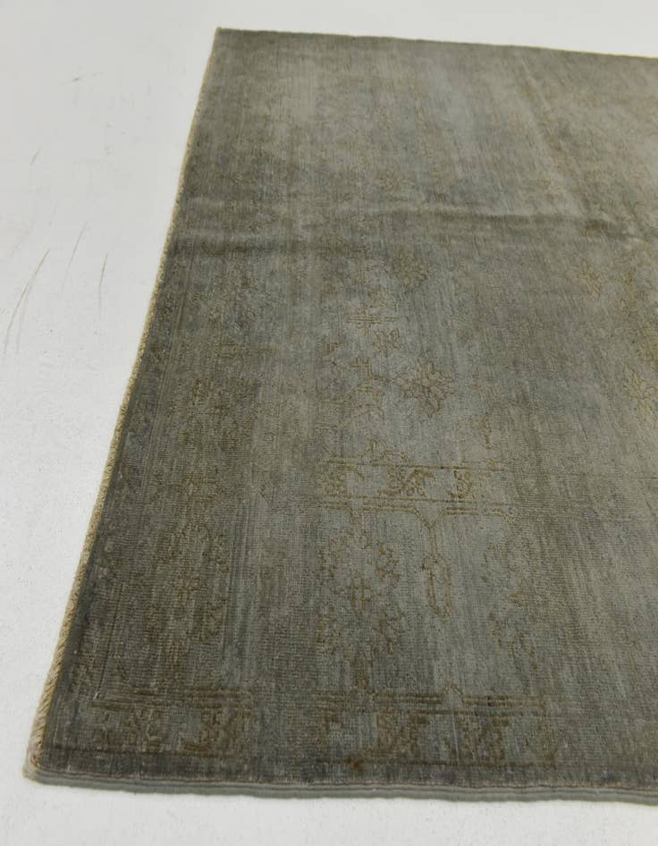 Detail image of  4' 9 x 6' 6  Hand Knotted Over-Dyed Ziegler Rug