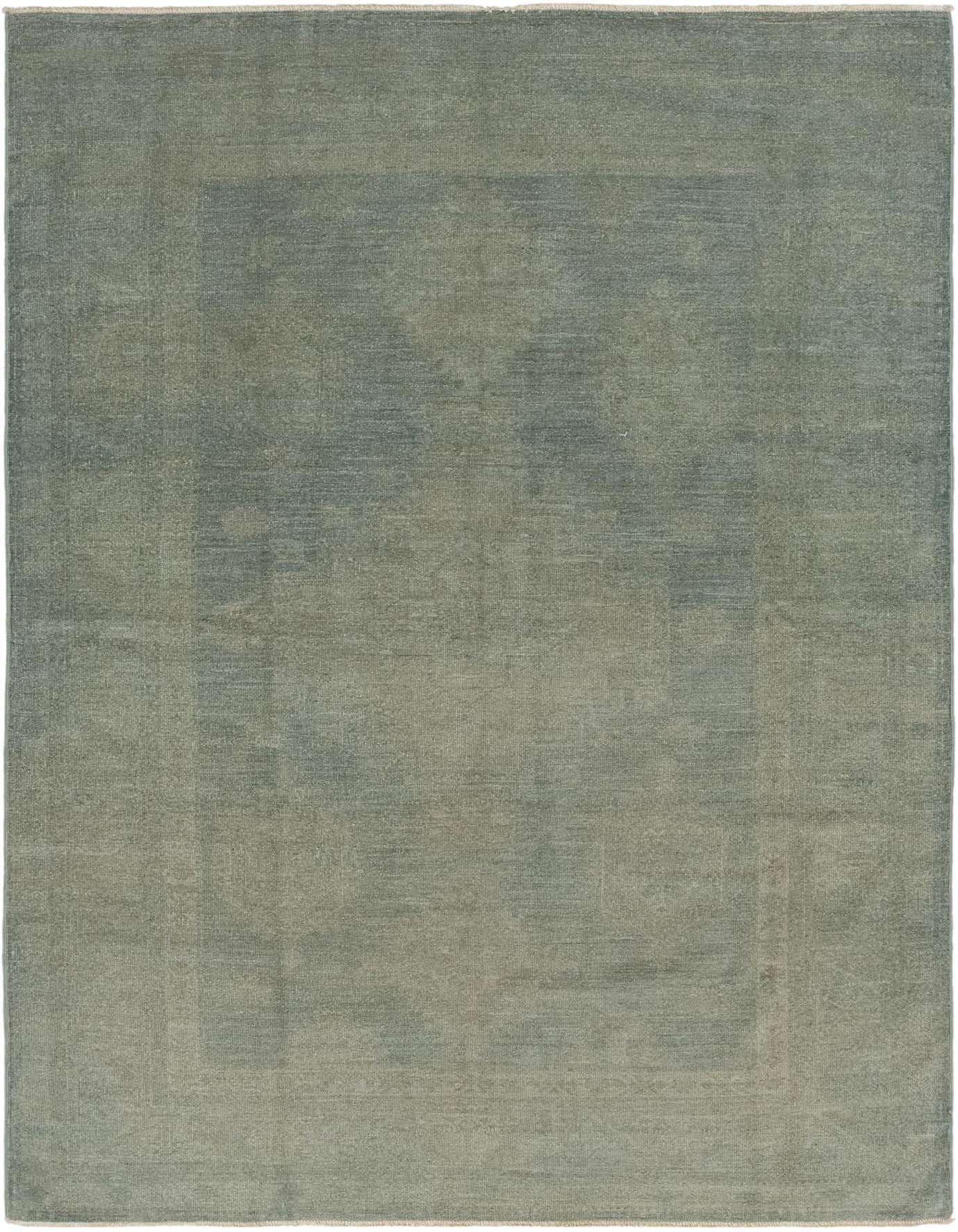 A 6x9 rectangular Over-Dyed Ziegler rug in varying shades of gray, featuring a subtle transitional pattern.