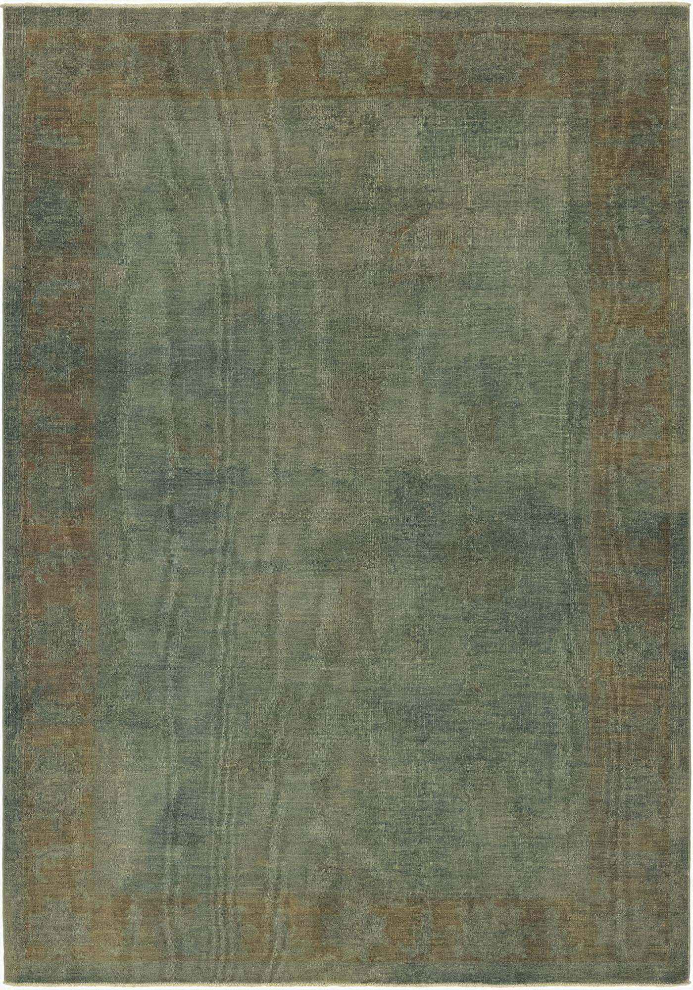  6' 6 x 9' 2  Hand Knotted Over-Dyed Ziegler Rug