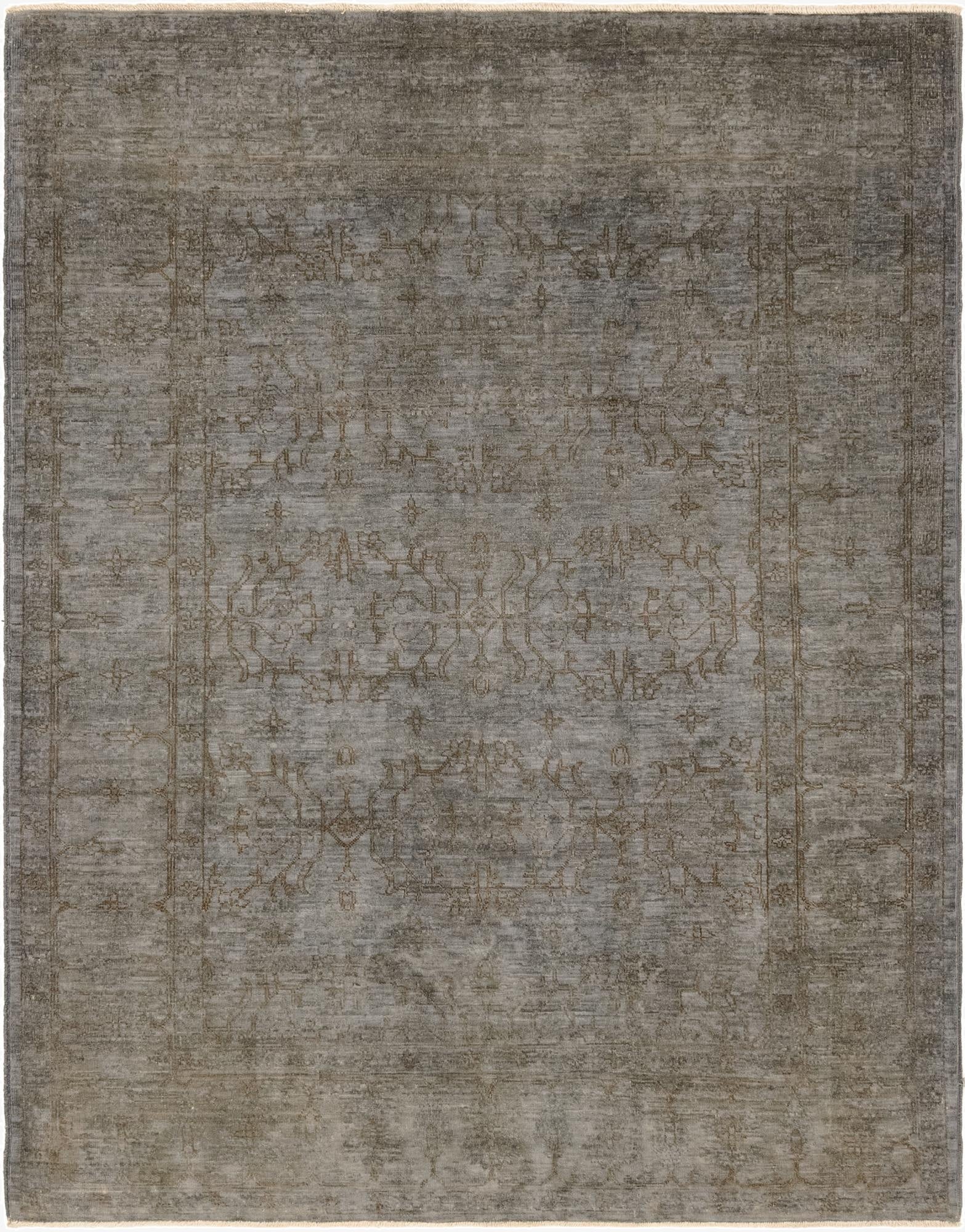  5' x 6' 6  Hand Knotted Over-Dyed Ziegler Rug