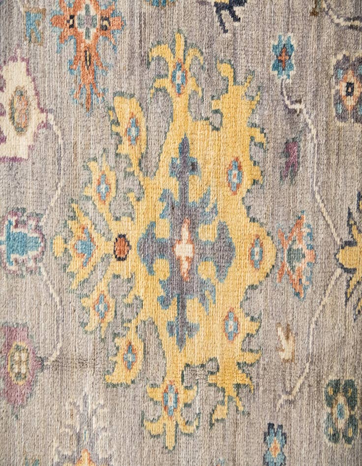 Detail image of  13' 3 x 19' 2  Hand Knotted Peshawar Ziegler Rug