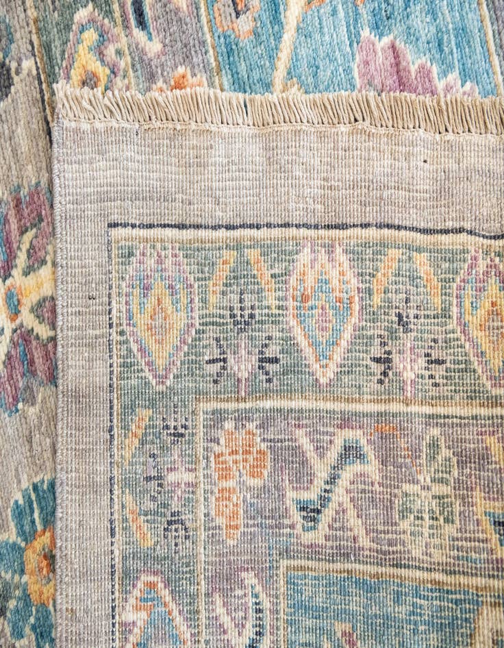 Detail image of  13' 3 x 19' 2  Hand Knotted Peshawar Ziegler Rug