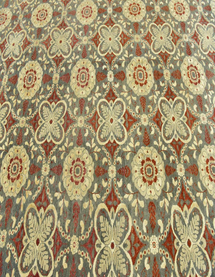 Detail image of  10' x 13' 6  Hand Knotted Peshawar Ziegler Rug