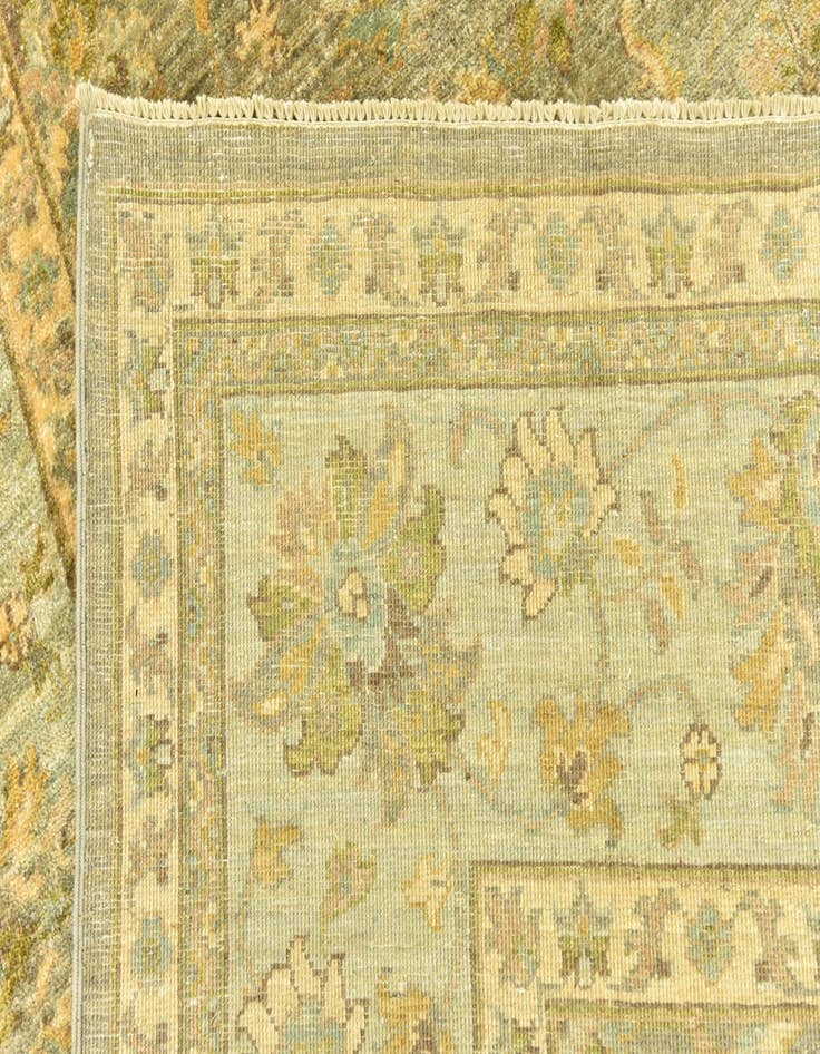 Detail image of  6' 6 x 9' 4  Hand Knotted Peshawar Ziegler Rug