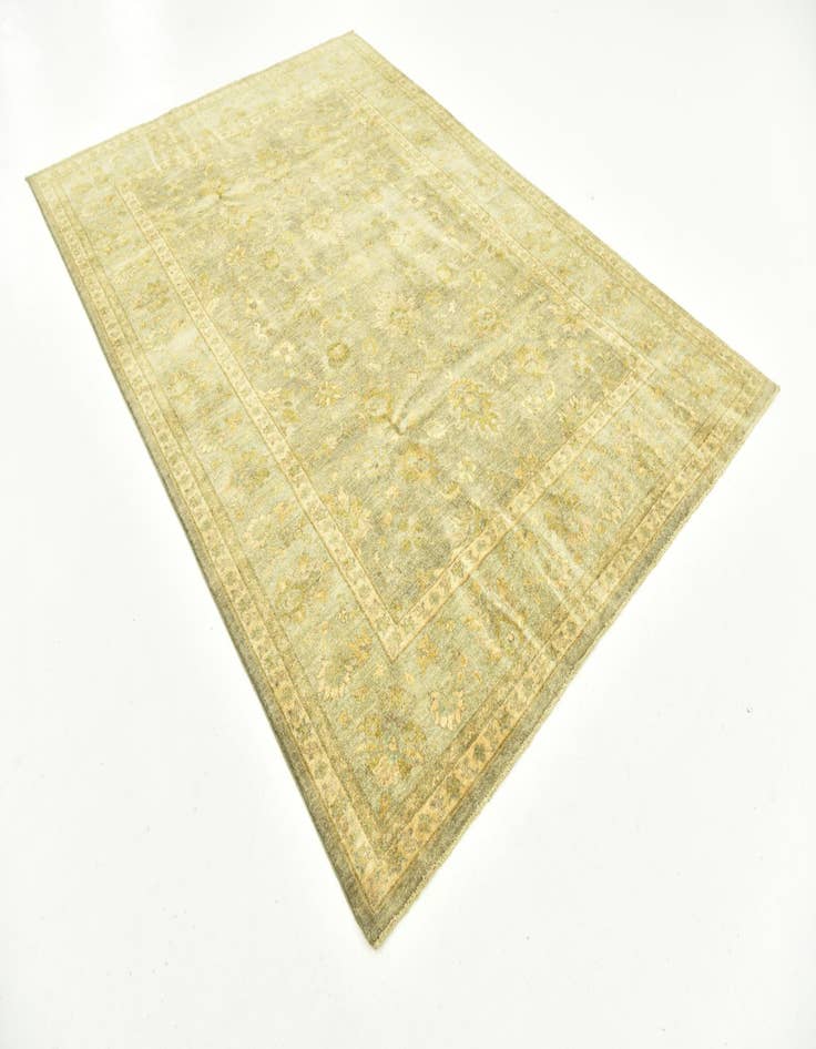 Detail image of  6' 6 x 9' 4  Hand Knotted Peshawar Ziegler Rug