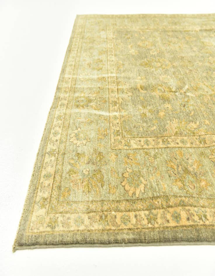 Detail image of  6' 6 x 9' 4  Hand Knotted Peshawar Ziegler Rug