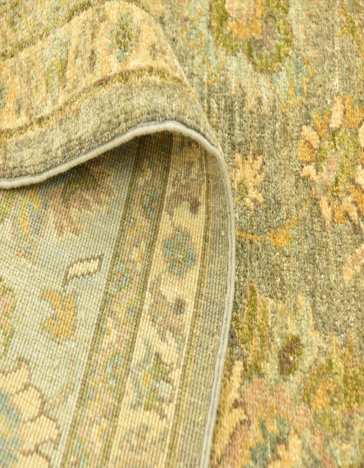 Detail image of  6' 6 x 9' 4  Hand Knotted Peshawar Ziegler Rug