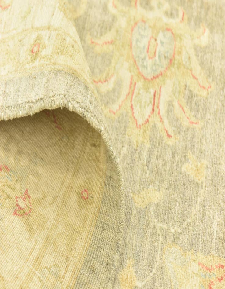 Detail image of  6' 5 x 9' 9  Hand Knotted Peshawar Ziegler Rug