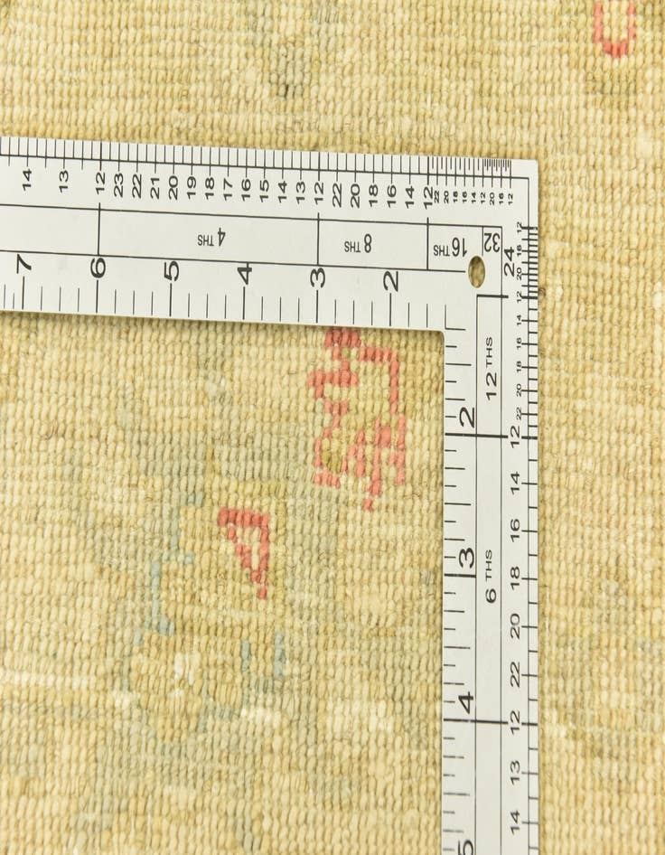 Detail image of  6' 5 x 9' 9  Hand Knotted Peshawar Ziegler Rug