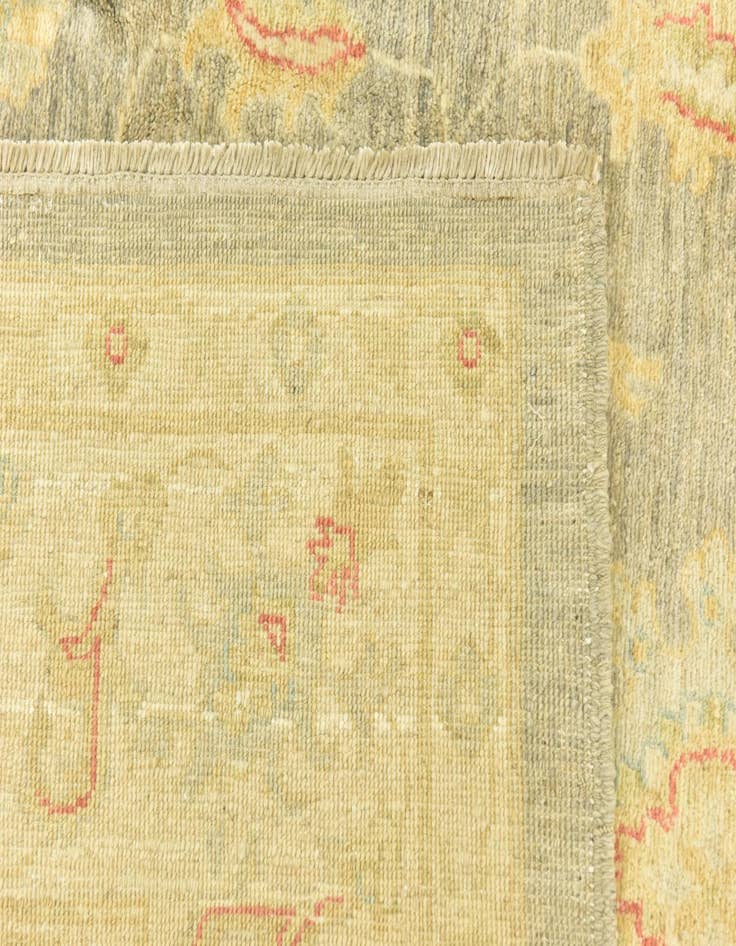 Detail image of  6' 5 x 9' 9  Hand Knotted Peshawar Ziegler Rug