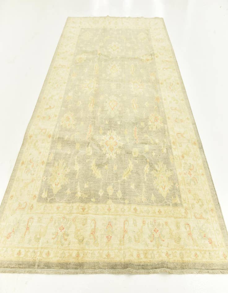 Detail image of  6' 5 x 9' 9  Hand Knotted Peshawar Ziegler Rug