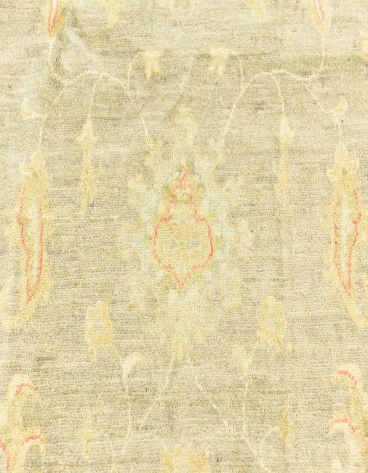 Detail image of  6' 5 x 9' 9  Hand Knotted Peshawar Ziegler Rug