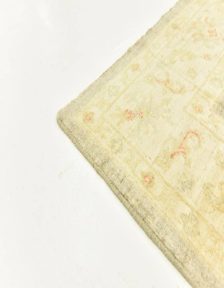 Detail image of  6' 5 x 9' 9  Hand Knotted Peshawar Ziegler Rug