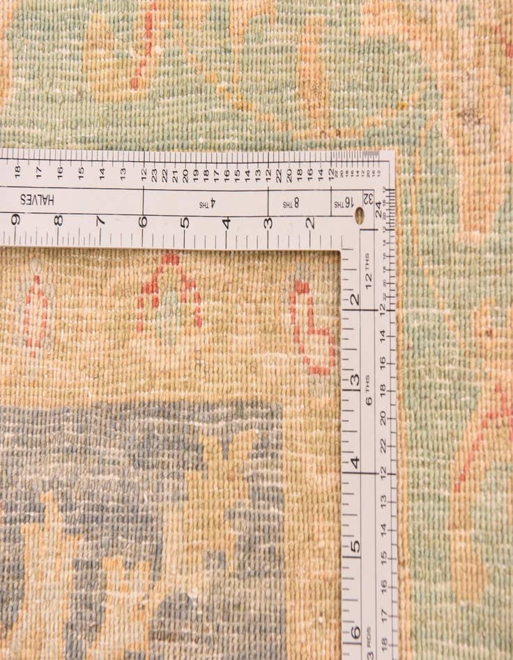 Detail image of  6' 11 x 10' 10  Hand Knotted Peshawar Ziegler Rug