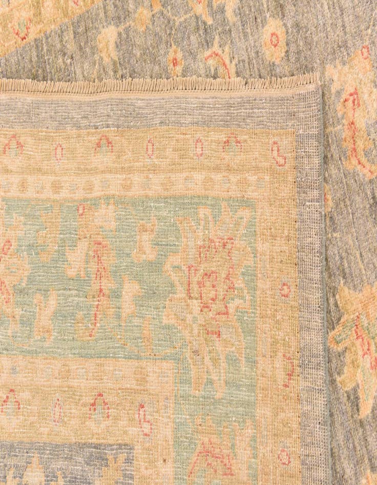 Detail image of  6' 11 x 10' 10  Hand Knotted Peshawar Ziegler Rug