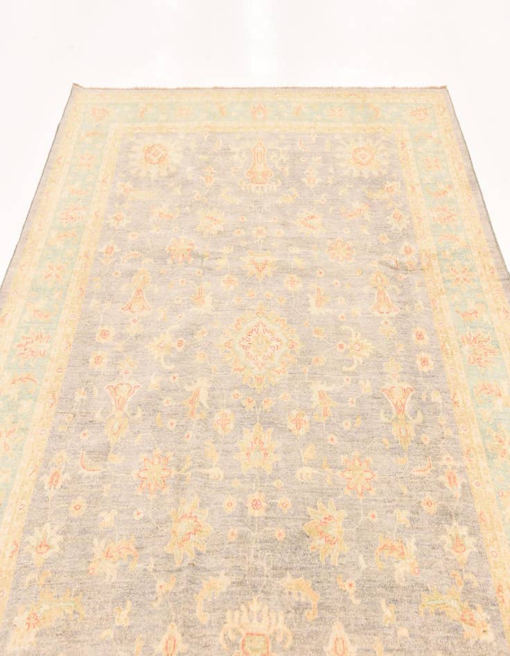 Detail image of  6' 11 x 10' 10  Hand Knotted Peshawar Ziegler Rug