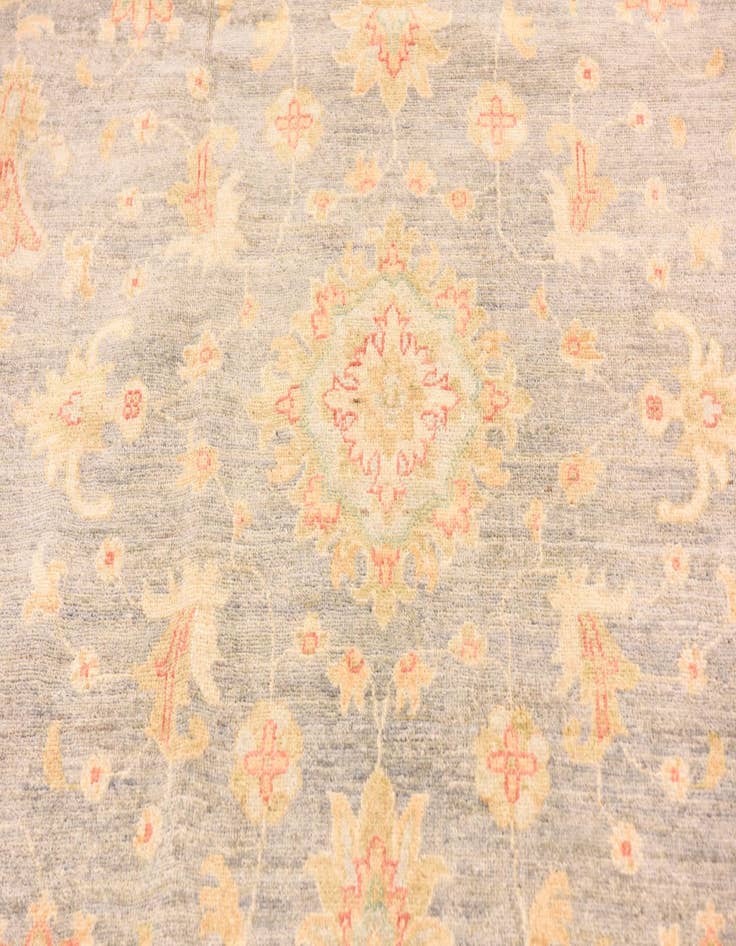 Detail image of  6' 11 x 10' 10  Hand Knotted Peshawar Ziegler Rug