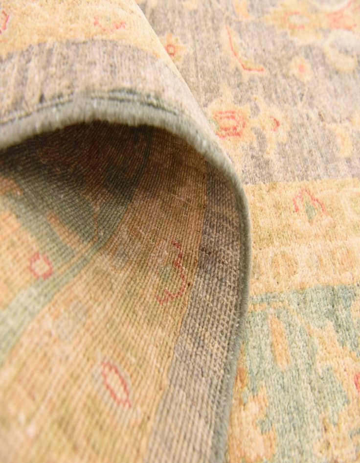 Detail image of  6' 11 x 10' 10  Hand Knotted Peshawar Ziegler Rug