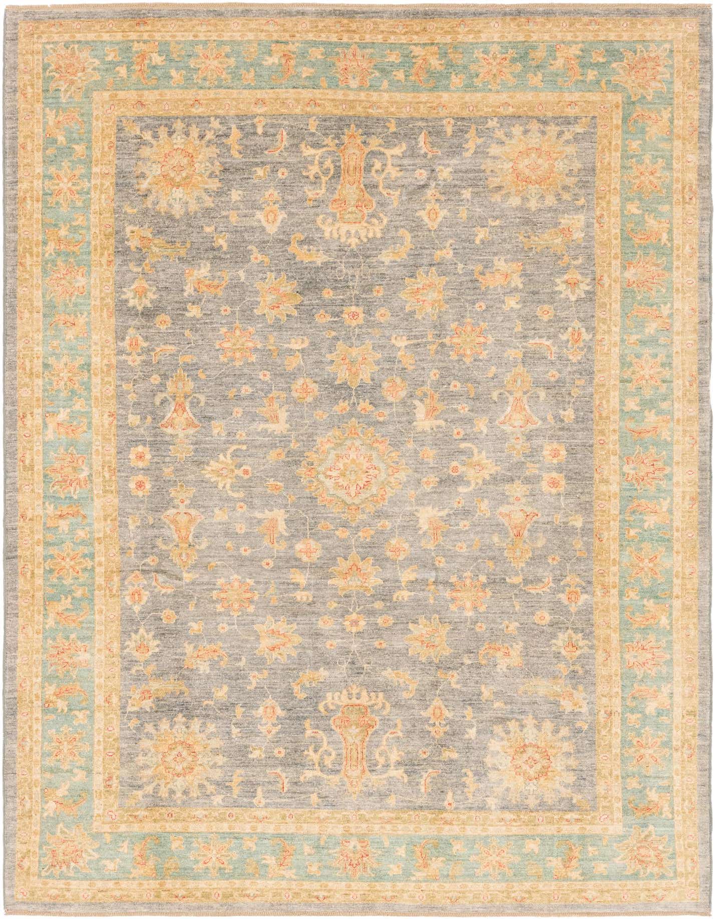 Primary image  6' 11 x 10' 10  Hand Knotted Peshawar Ziegler Rug