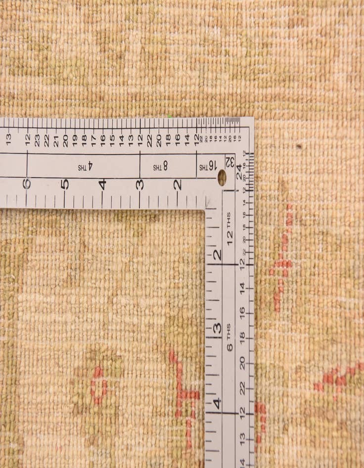 Detail image of  6' 8 x 9' 7  Hand Knotted Peshawar Ziegler Rug