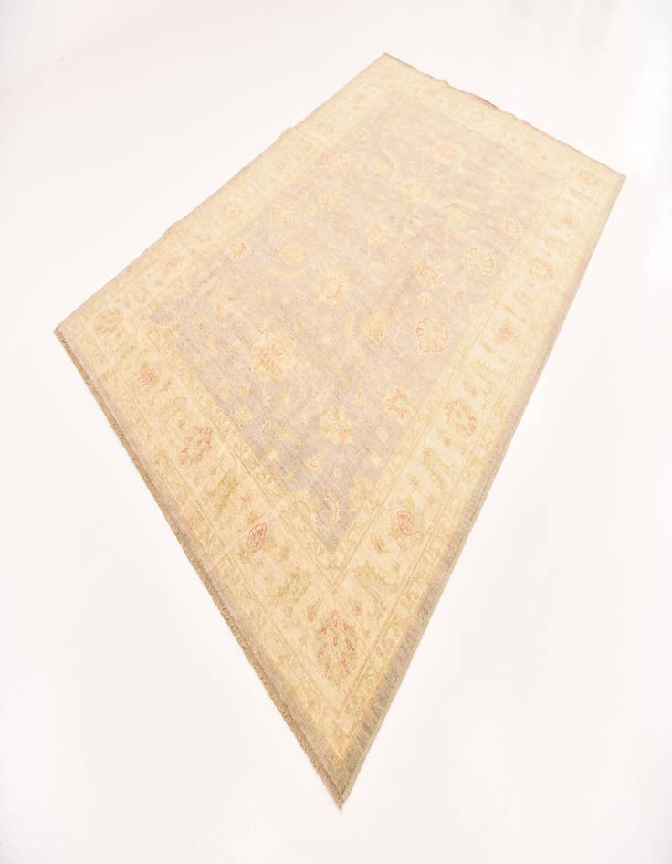 Detail image of  6' 8 x 9' 7  Hand Knotted Peshawar Ziegler Rug