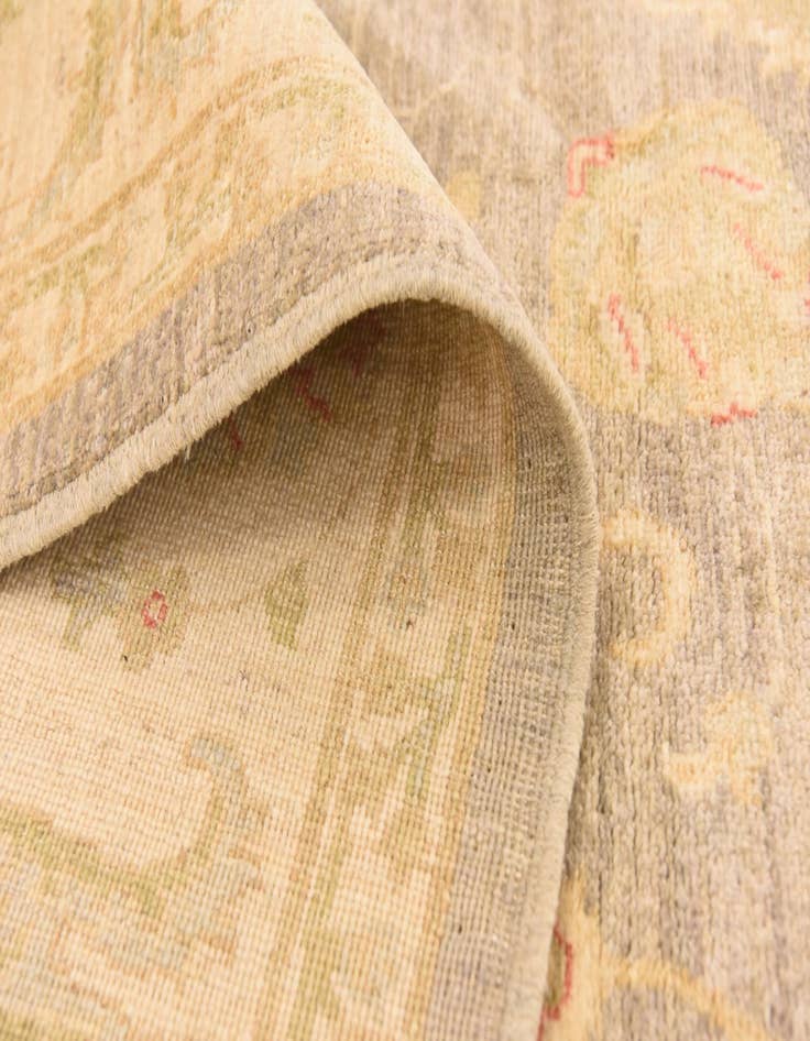 Detail image of  6' 8 x 9' 7  Hand Knotted Peshawar Ziegler Rug