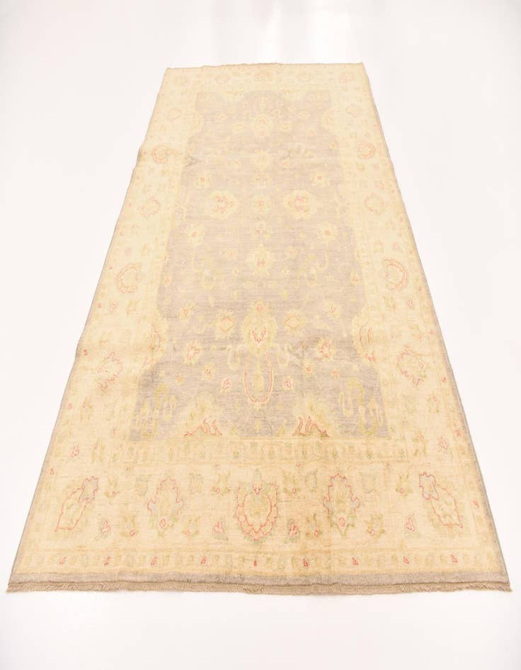 Detail image of  6' 9 x 10'  Hand Knotted Peshawar Ziegler Rug