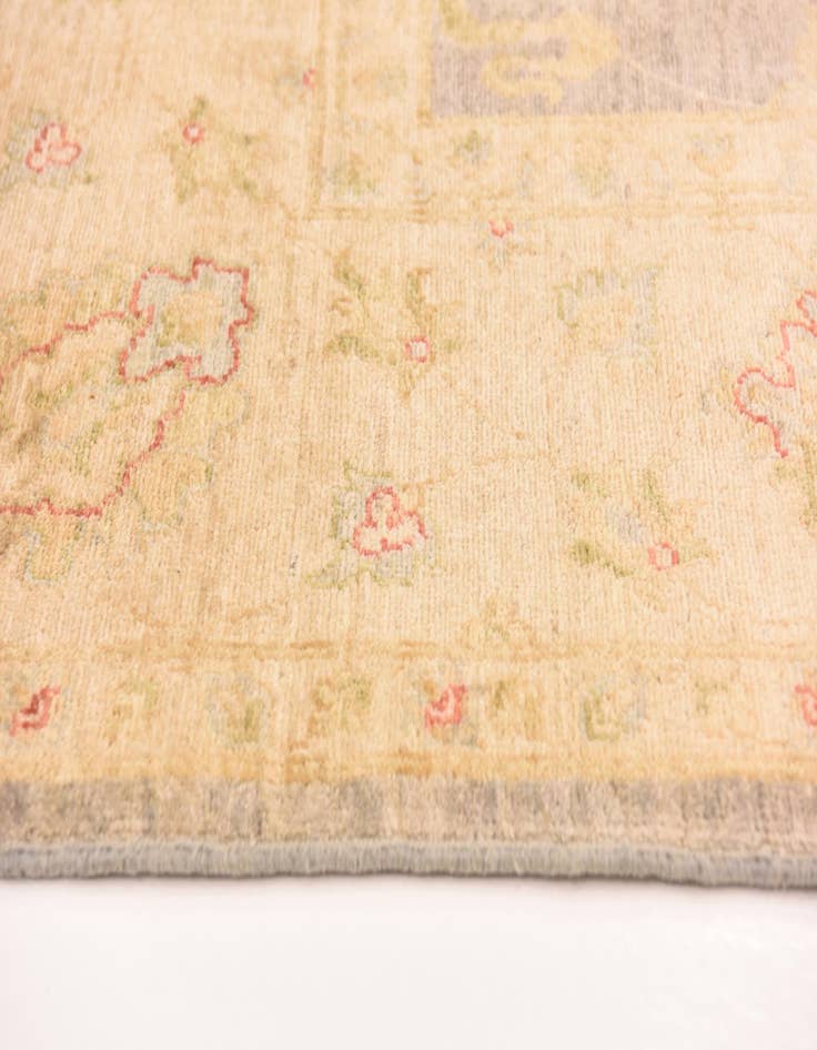 Detail image of  6' 9 x 10'  Hand Knotted Peshawar Ziegler Rug