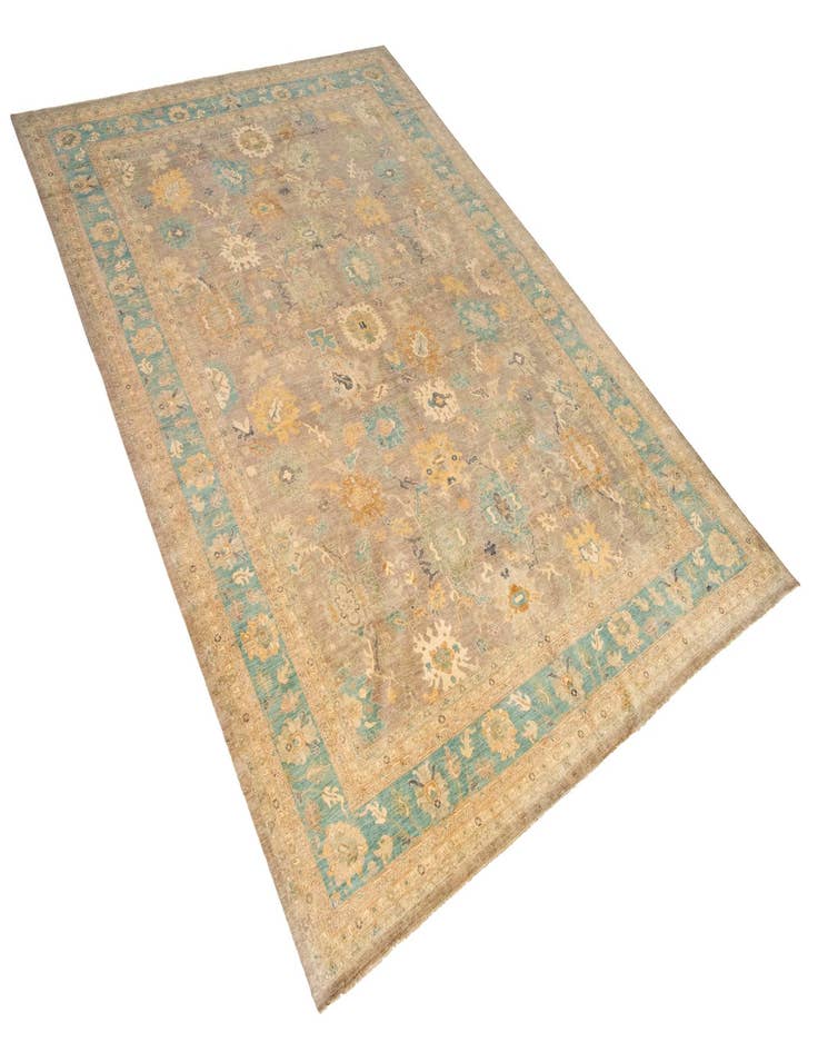 Detail image of  16' x 22' 10  Hand Knotted Peshawar Ziegler Rug