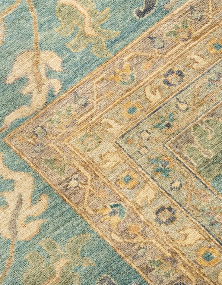 Detail image of  16' x 22' 10  Hand Knotted Peshawar Ziegler Rug