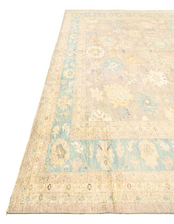 Detail image of  16' x 22' 10  Hand Knotted Peshawar Ziegler Rug