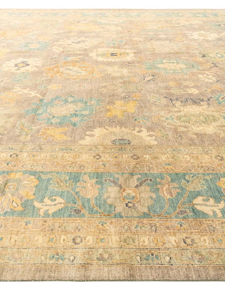Detail image of  16' x 22' 10  Hand Knotted Peshawar Ziegler Rug