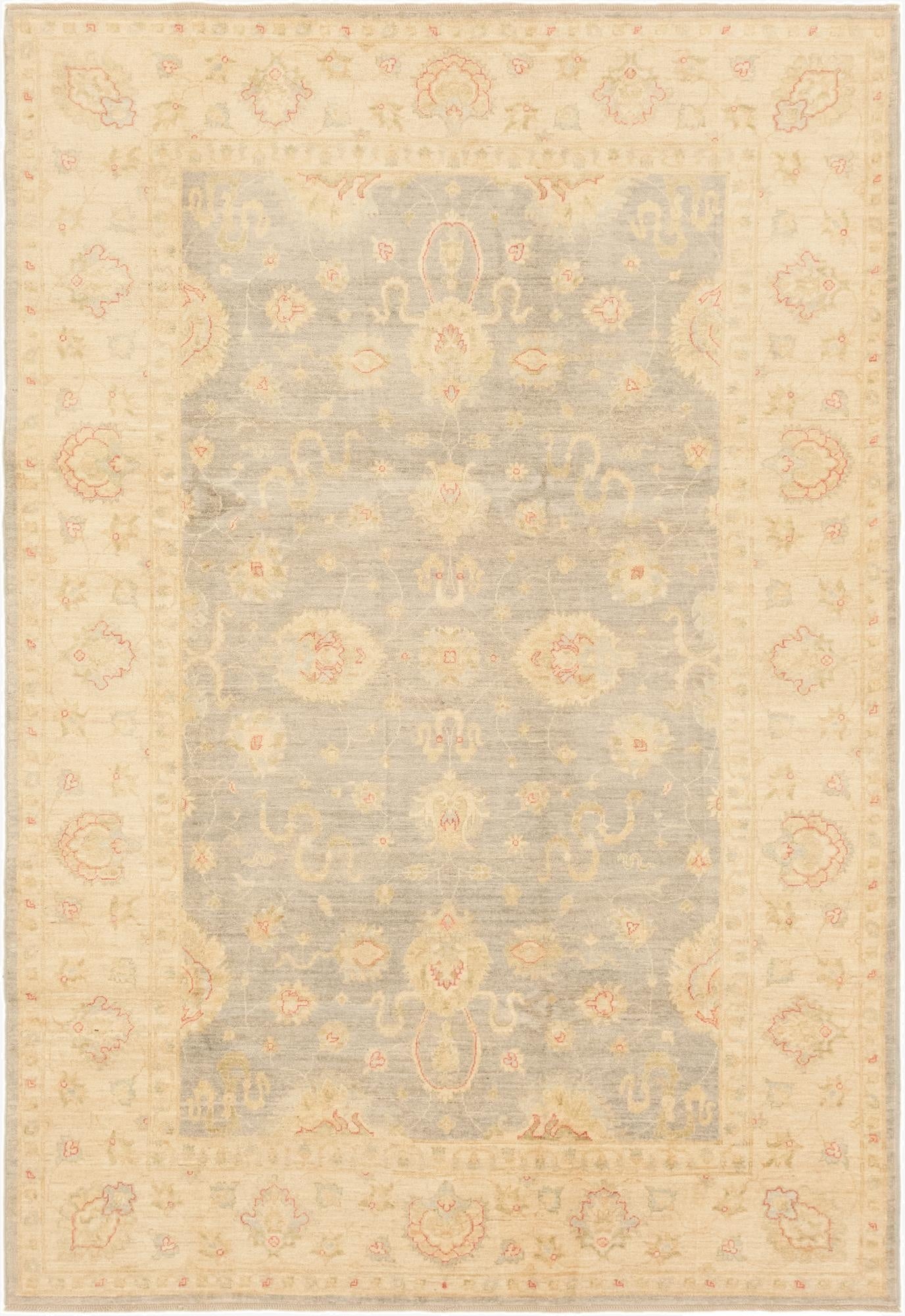  6' 9 x 10'  Hand Knotted Peshawar Ziegler Rug