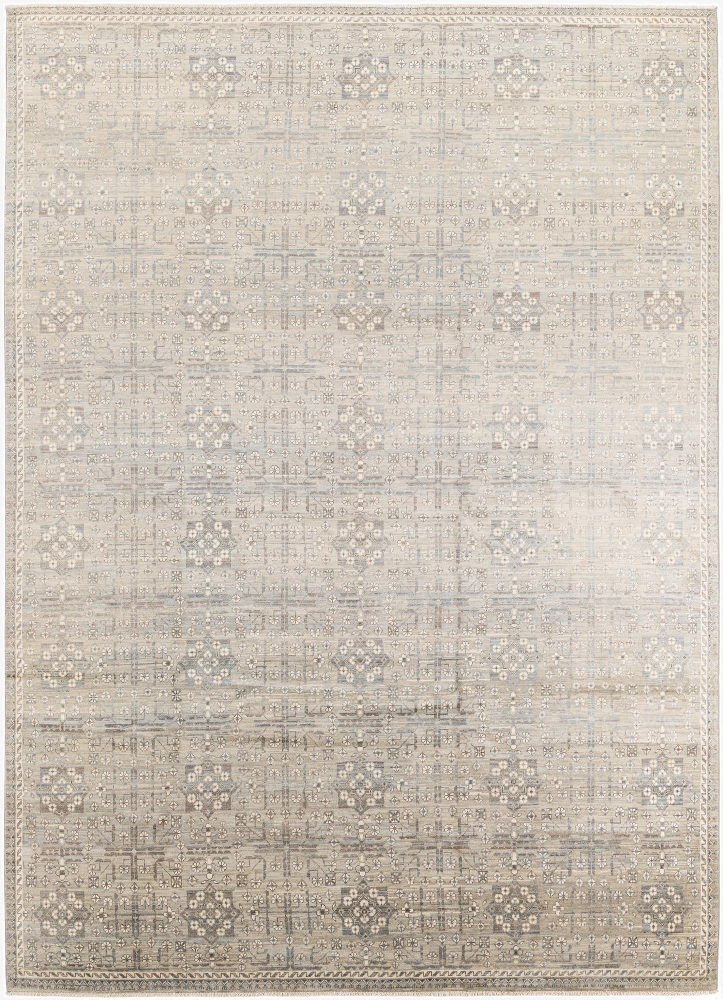  8' 2 x 11' 6  Hand Knotted Peshawar Ziegler Rug