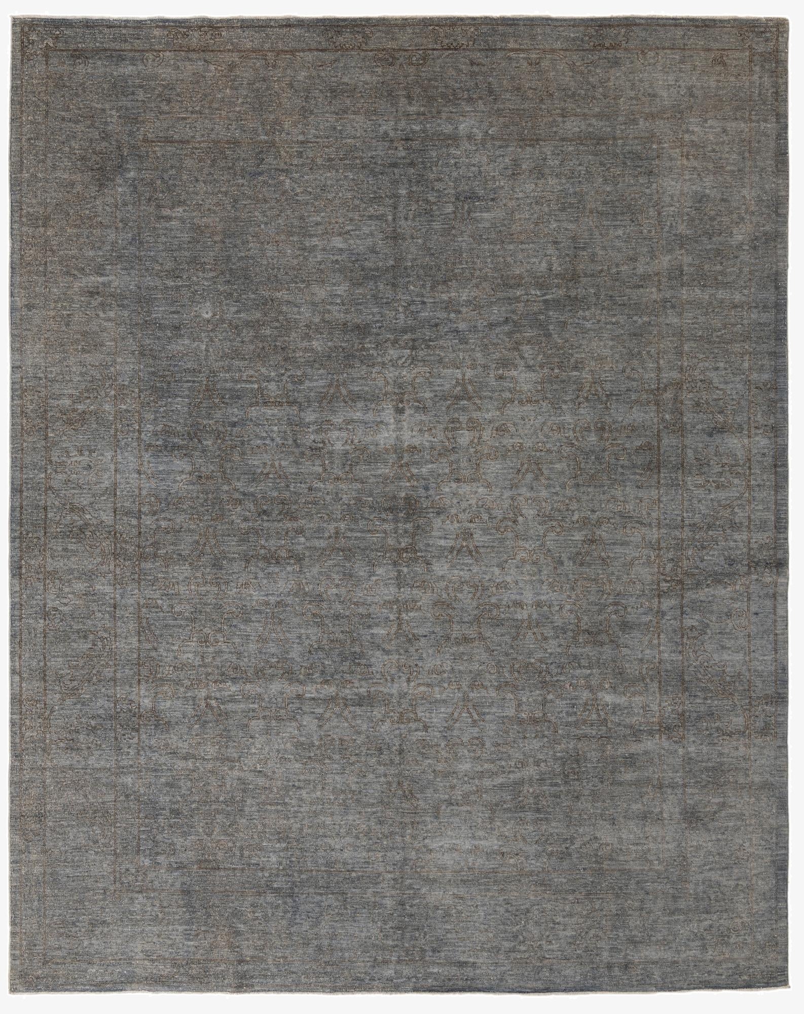  8' 11 x 11' 4  Hand Knotted Peshawar Ziegler Rug