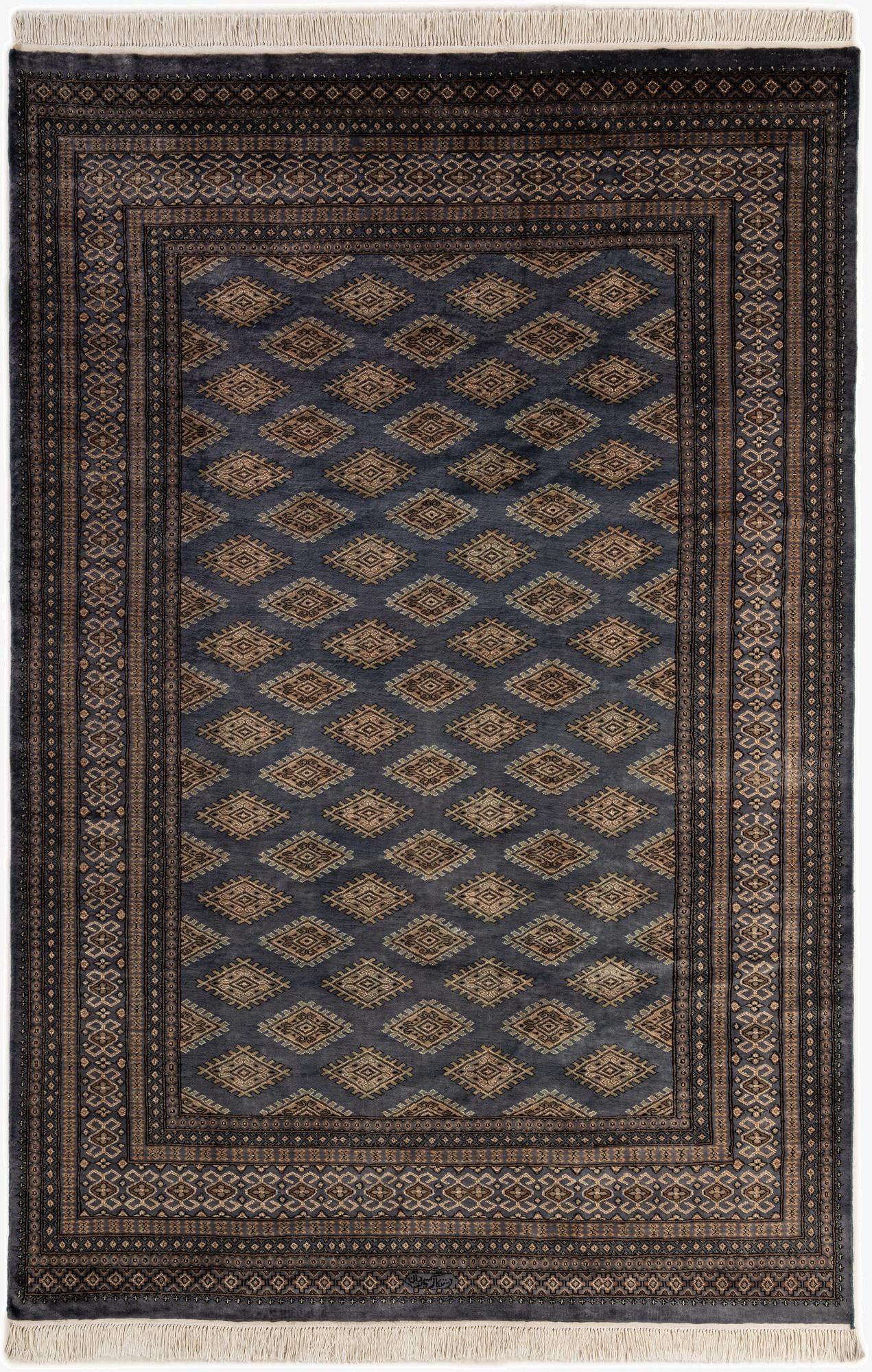  6' 8 x 9' 11  Hand Knotted Sarough Oriental Rug