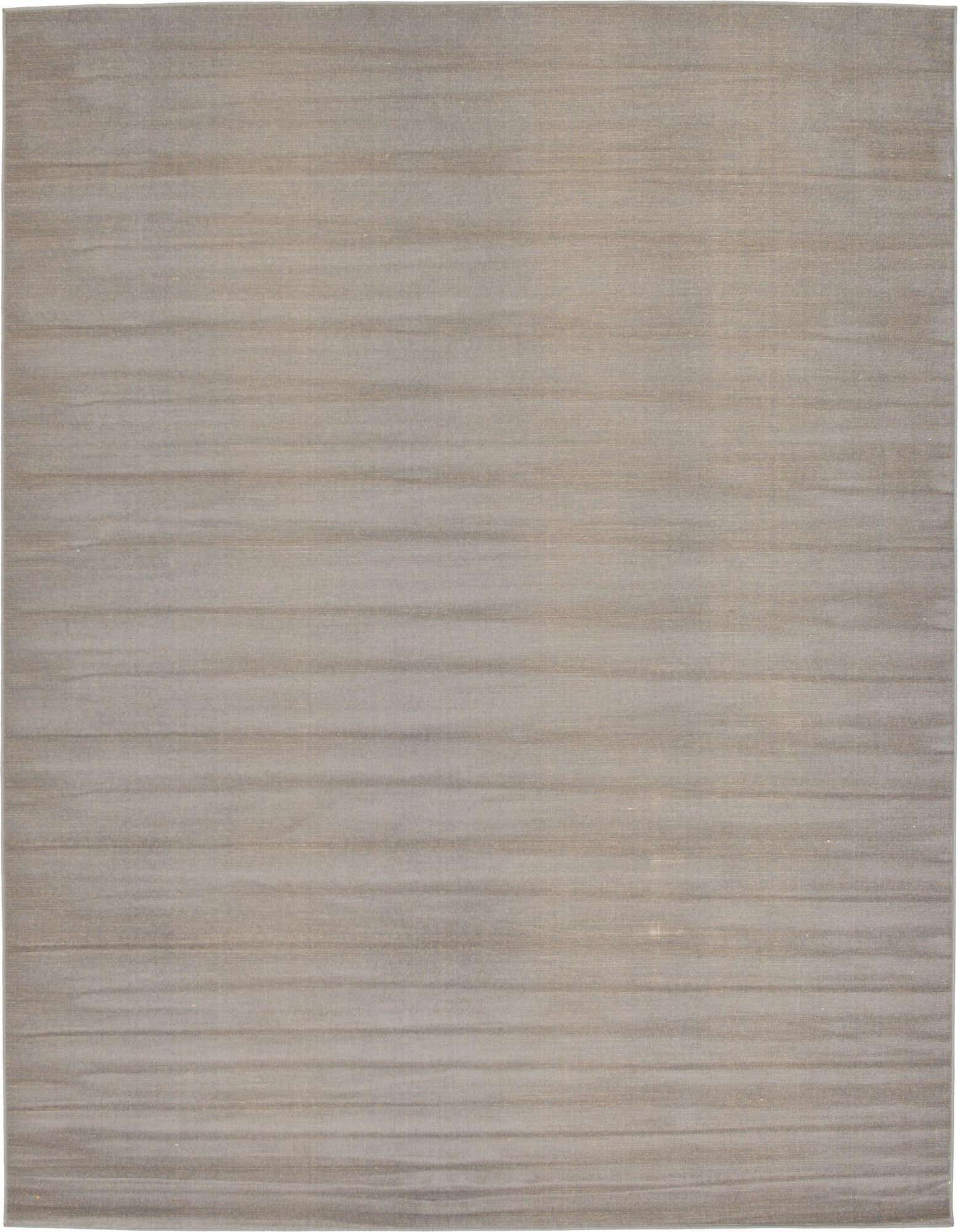 A rectangular 8x10 gray area rug with a subtle striped texture, perfect for a modern living room.