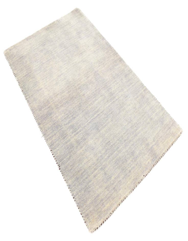 Detail image of  3' 3 x 5' 3  Hand Knotted Solid Gabbeh Wool Rug