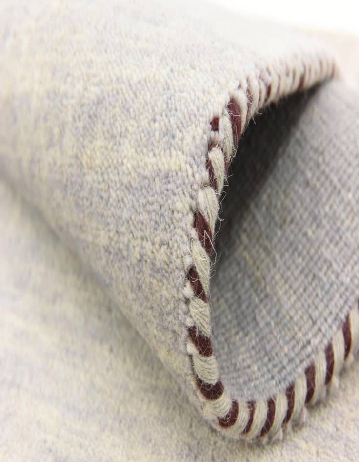 Detail image of  3' 3 x 5' 3  Hand Knotted Solid Gabbeh Wool Rug