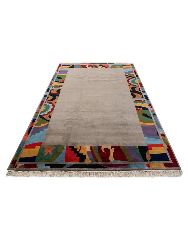 Detail image of  6' 10 x 10'  Hand Knotted Tibet Wool Rug