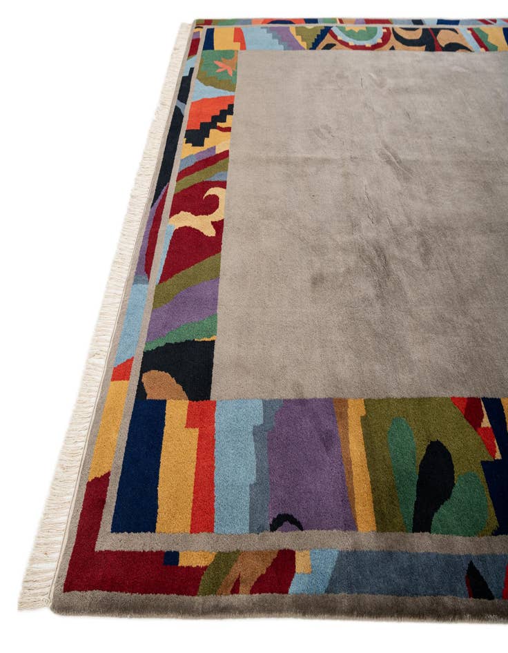 Detail image of  6' 10 x 10'  Hand Knotted Tibet Wool Rug