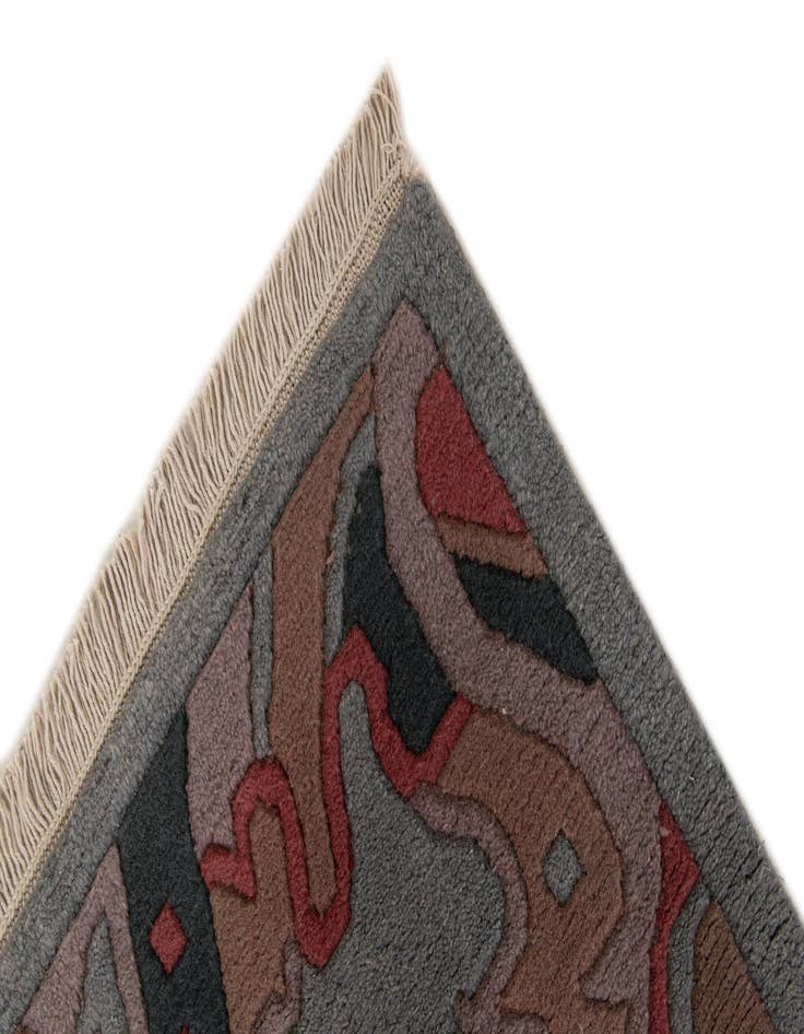 Detail image of  4' x 5' 10  Hand Knotted Tibet Wool Rug