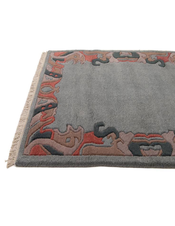 Detail image of  4' x 5' 10  Hand Knotted Tibet Wool Rug