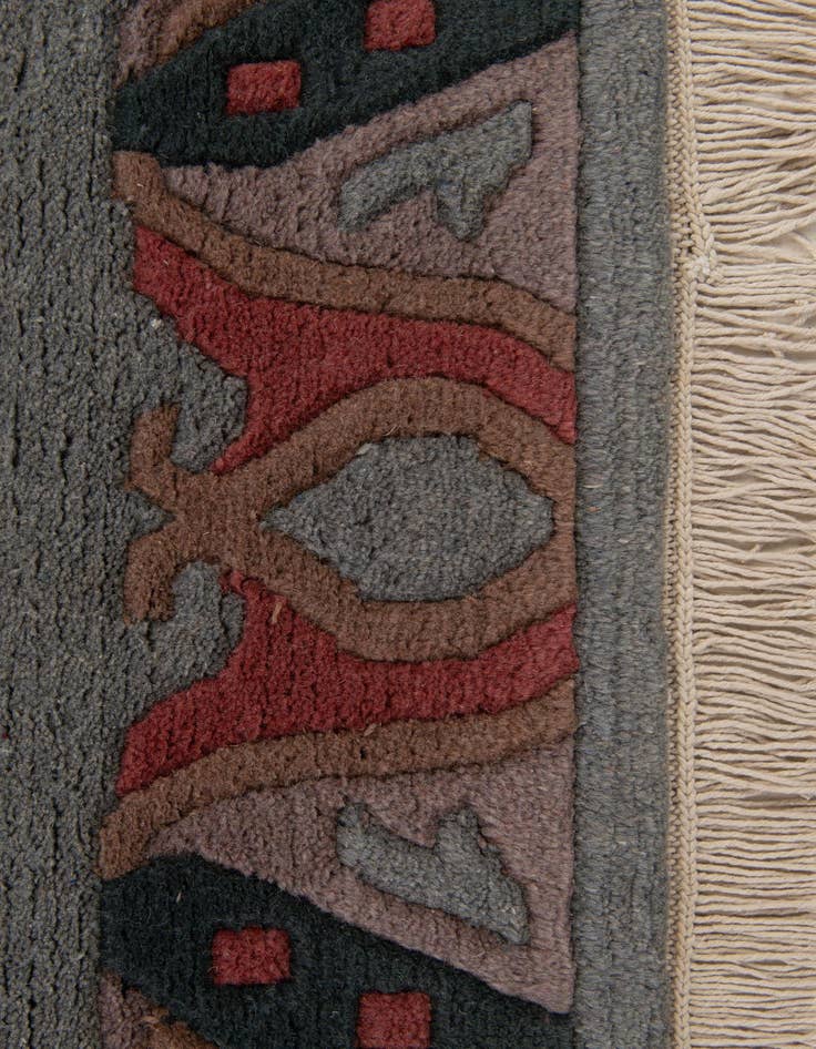 Detail image of  4' x 5' 10  Hand Knotted Tibet Wool Rug