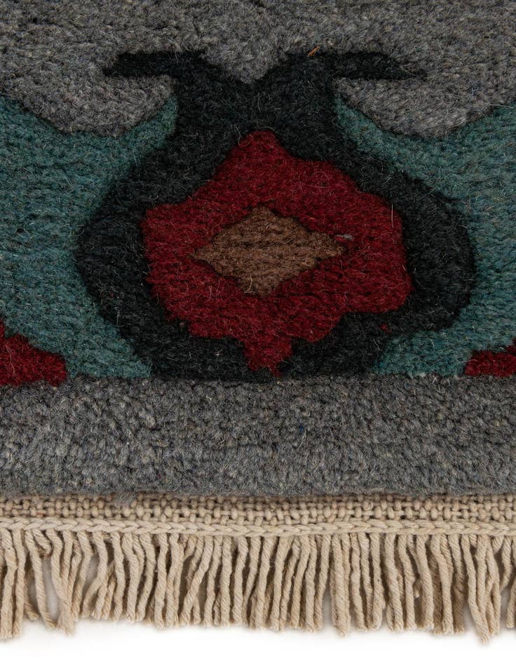 Detail image of  4' 3 x 6' 1  Hand Knotted Tibet Wool Rug